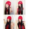Pearl Bow, Hollow Knitted Wool Cap, Korean Version, Ins, Wrap Cap, Fashion, Hat, Versatile, Show Face Small
