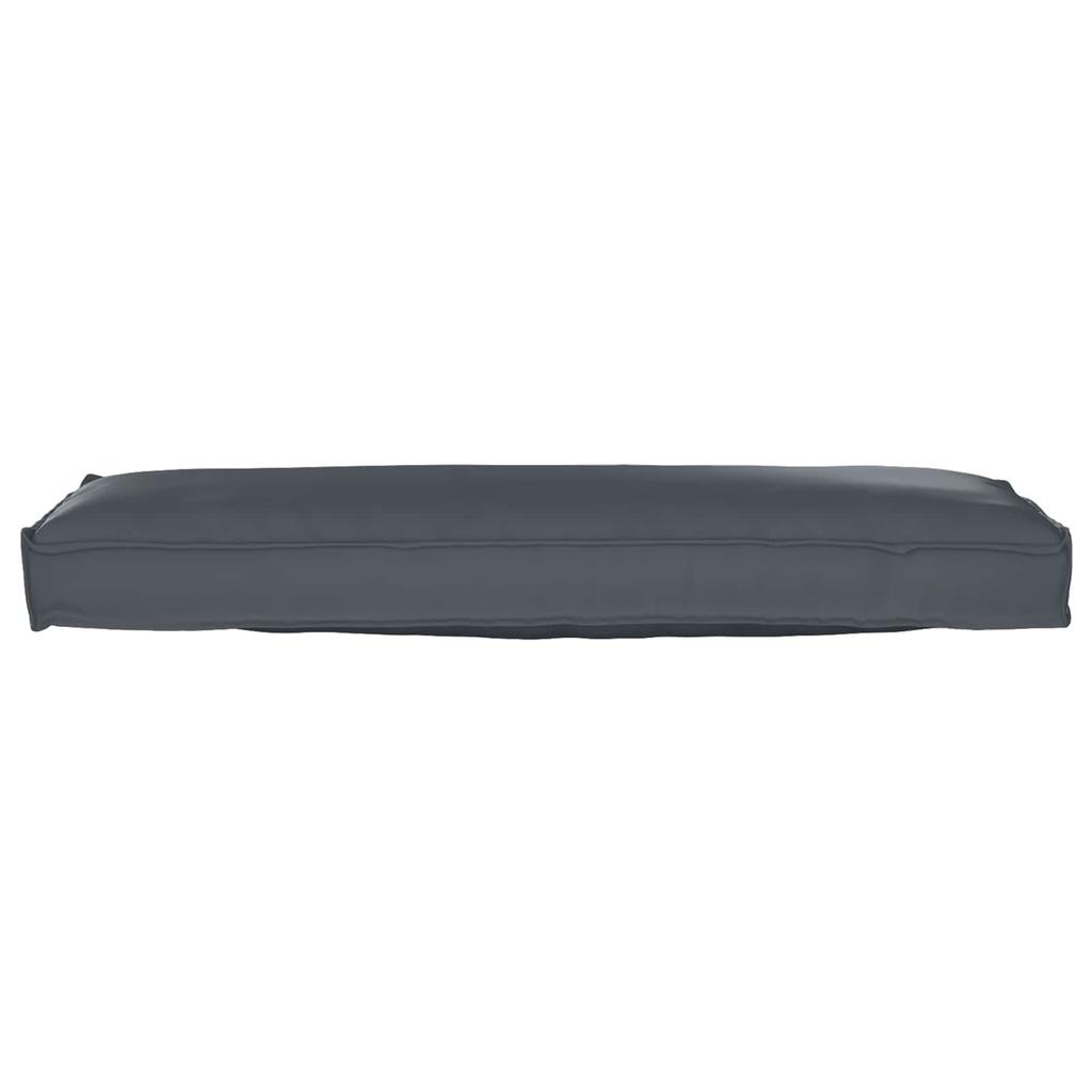 Pallet Cushion Set 2 Pcs Anthracite 120 X 40 X 8 Cm Oxford Fabric