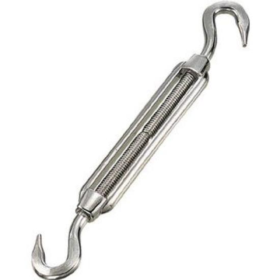 TRUSCO Stainless Steel Frame Hook Hook Thread Diameter Turnbuckle, & Type, W5/16, TTB-8H