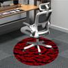 1PC Bat Swarm Office Round Area Rug, Mat Suitable For Office, Under Office Chairs Bedroom Living Room Home Decor, Room Deco
