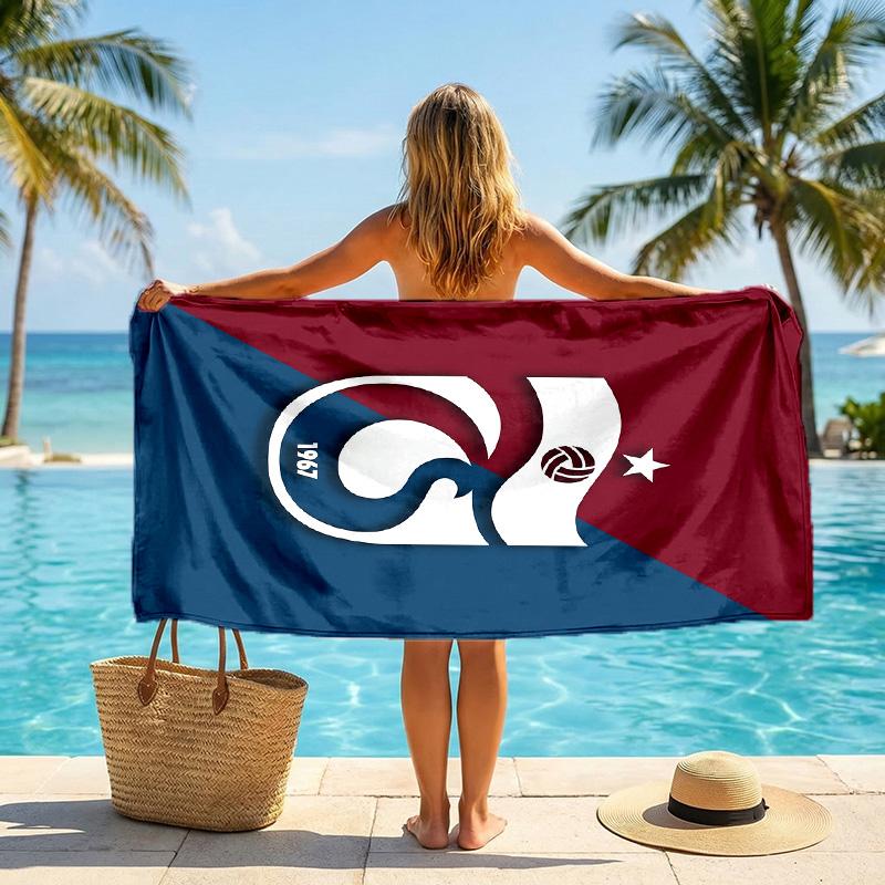 Asciugamano da Spiaggia Trabzonspor FC Stampa Asciugatura Rapida Microfibra Assorbente Portatile da Viaggio per Nuoto