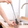 Silicone Cup Brush Scrubber Glass Cleaner Kitchen Cleaning Tool Long Handle Drink Wineglass Bottle