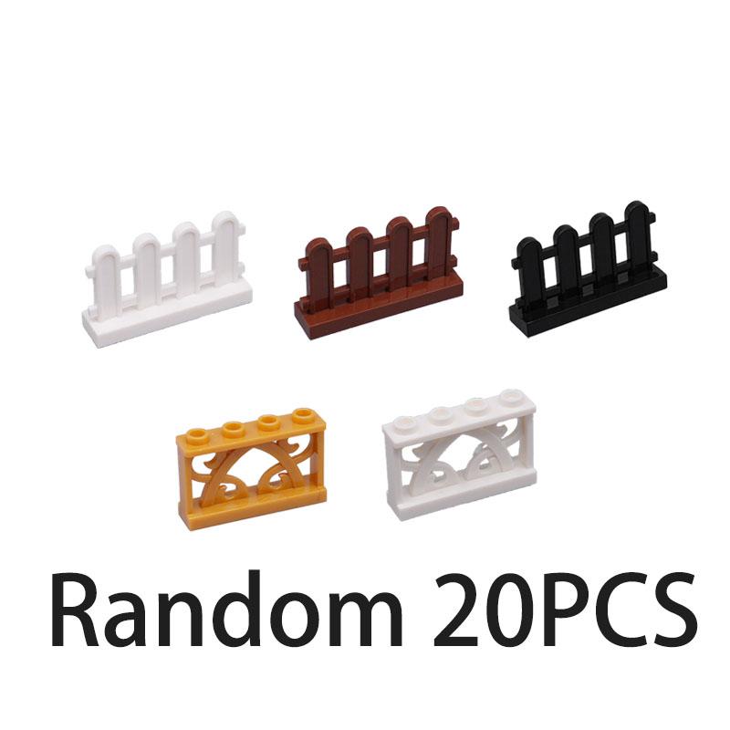MOC DIY Accessori Parti Piastra Scena Città Blocchi da Costruzione Tronco d'Albero Recinzione Ringhiera Lampione Stradale Semaforo Base Giocattolo A037