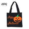 School Activity Pouch Halloween Candy Bag Non-woven Fabric Trick or Treat Tote Bag with Pumpkin Kids Holder Ghost Patterns Large Capacity