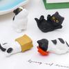 4 Piece Cartoon Miniature Cats Resins Figurines DIY Desktop Ornaments For Home Office Tabletop Decoration Gifting