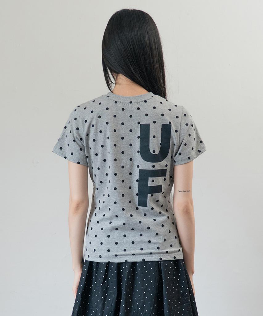 BAUF B Logo Slim Fit T-Shirt [Dot Gray]