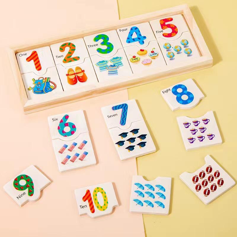 Wooden Arithmetic Counting Sticks for Early Math Education