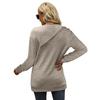 Women Plus Size Pullover Double Layer Round Neck Button Long Sleeve Sweatshirt  Loose Casual Solid T-shirt