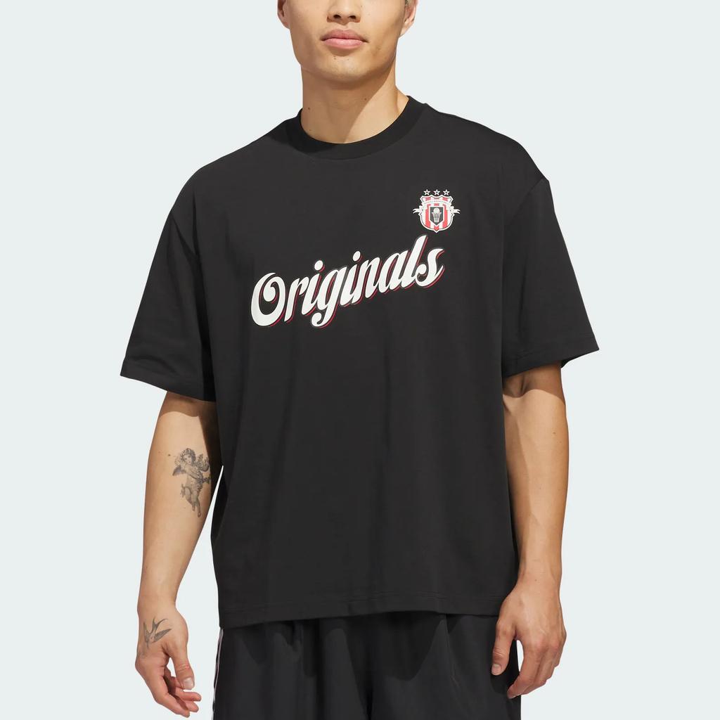 Adidas Originals Og Team Pullover Round Neck Short Sleeve T-Shirt Unisex Tops JZ7788