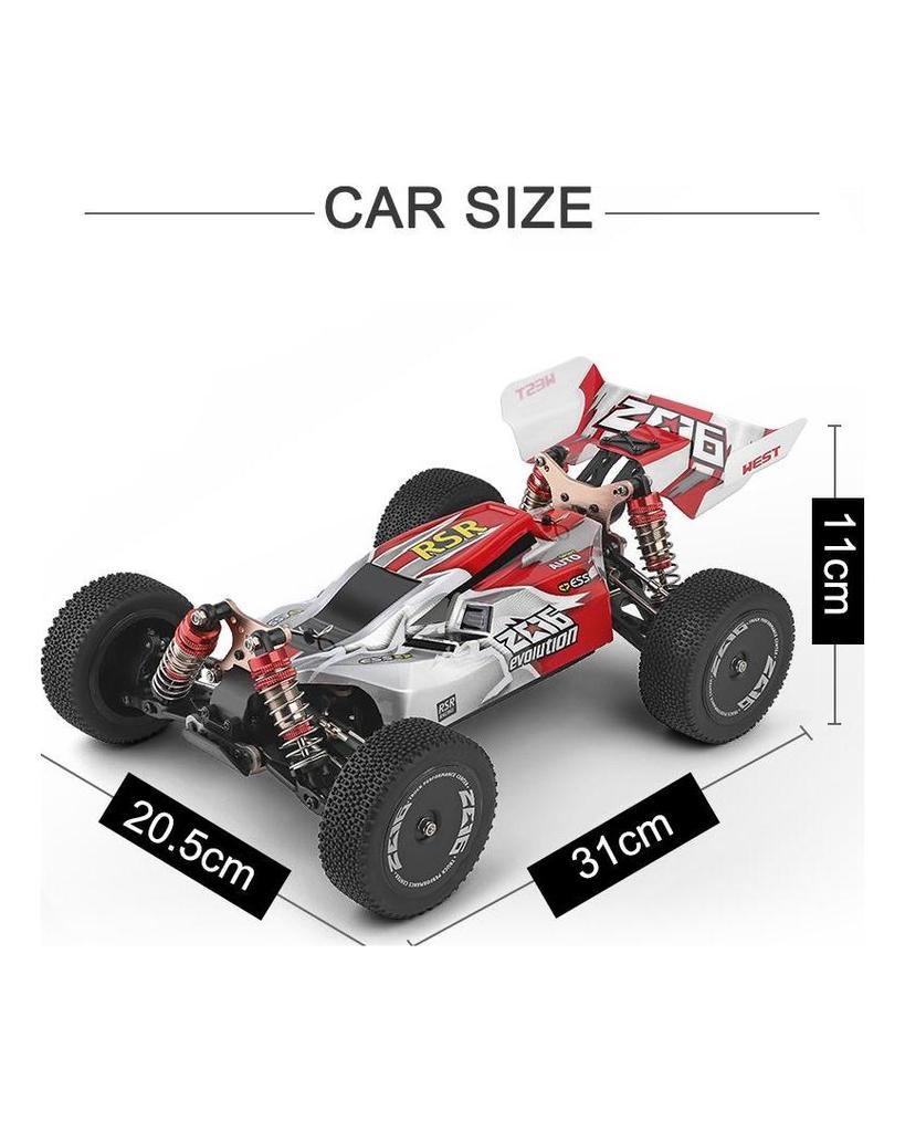 Wltoys XKS 144001 RC Car 60km/h High Speed 1/14 2.4GHz RC Buggy 4WD Racing Off-Road Drift Car RTR