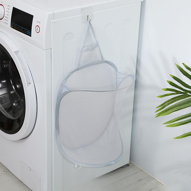 

Корзина для белья Корзина для хранения грязной одежды Складная корзина для белья Ванная комната Подвесная сумка для белья Бытовая настенная подвесная корзина Рамочное ведро 40*29.5cm серый