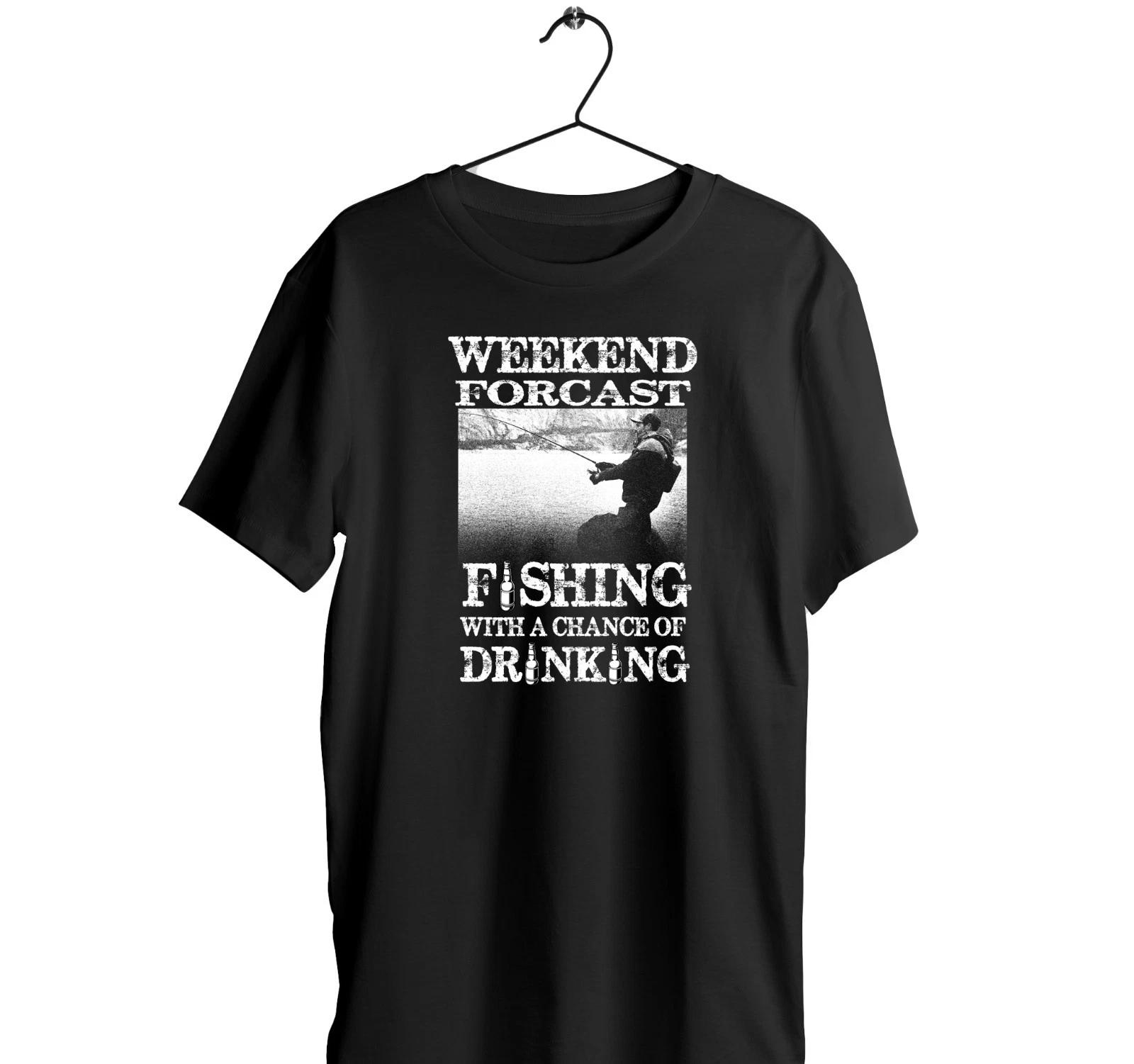 Drink Fishing T-Shirt Funny Fisherman Tee Angler Graphic Shirt – Fisherman Gift S