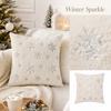 Christmas Cover Decorative Cushion Case for Holiday Sofa Bedroom