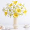 1Pcs Lily Artificial Flowers Bouquet Silk Fake Flower for Home Room Decor Garden Wedding Marriage Decoration Vase Party Supplies