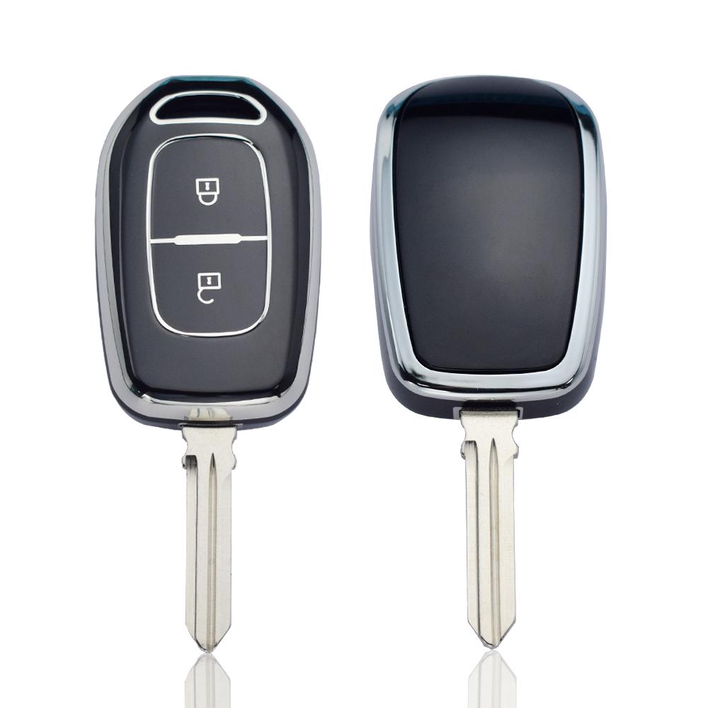2 Button TPU Car Remote Key Fob Cover for Renault Kwid Traffic Symbol for Dacia Sandero Logan Duster 2016 2017 2018 Case Shell