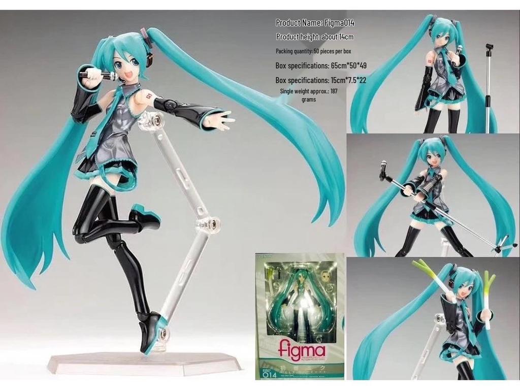 Figma 014 Hatsune Miku Face-Changing Joint Movable Office Figurine