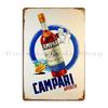 Campari Aperitif Beach Metal Sign Club Retro Customized Living Room Cinema Tin Sign Poster