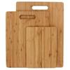 3-Piece Bamboo Cutting Board Set, Reversible Kitchen Prep Boards