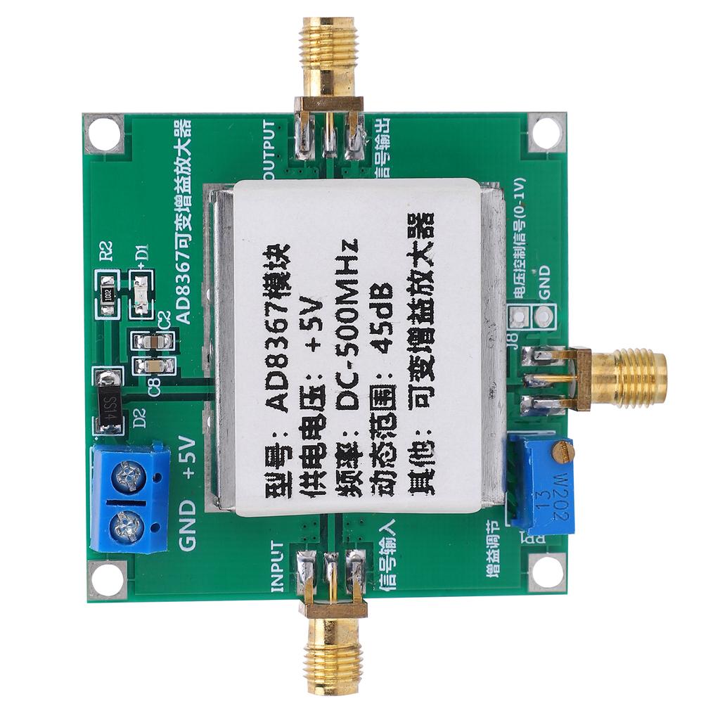 Variable Gain  Amplifie Module 1‑500MHz Radio Frequency Broadband  Module 45dB AD8367
