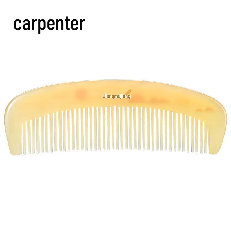 

Tan Mujiang Sheep Horn Comb - Mountain & Water Rhyme Series