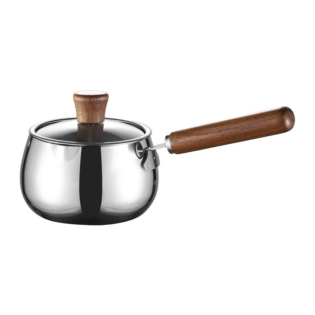 Stainless Steel Milk Pan Pasta Pot with Lid Universal Cooking Pot Soup Pot Nonstick Saucepan for Kitchen Hotel Camping Home