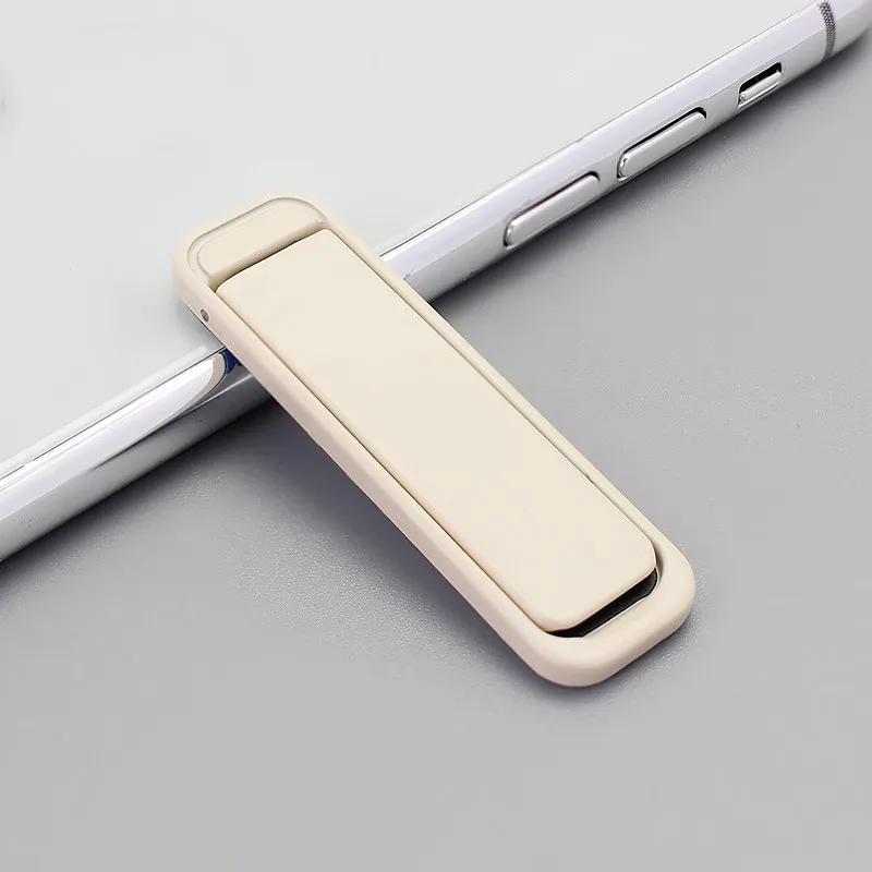 

Mobile Phone Colourful Metal Holder Strip Shape Back Sticker Stand Simple Portable Cellphone Bracket for iPhone 16 15 14 Xiaomi