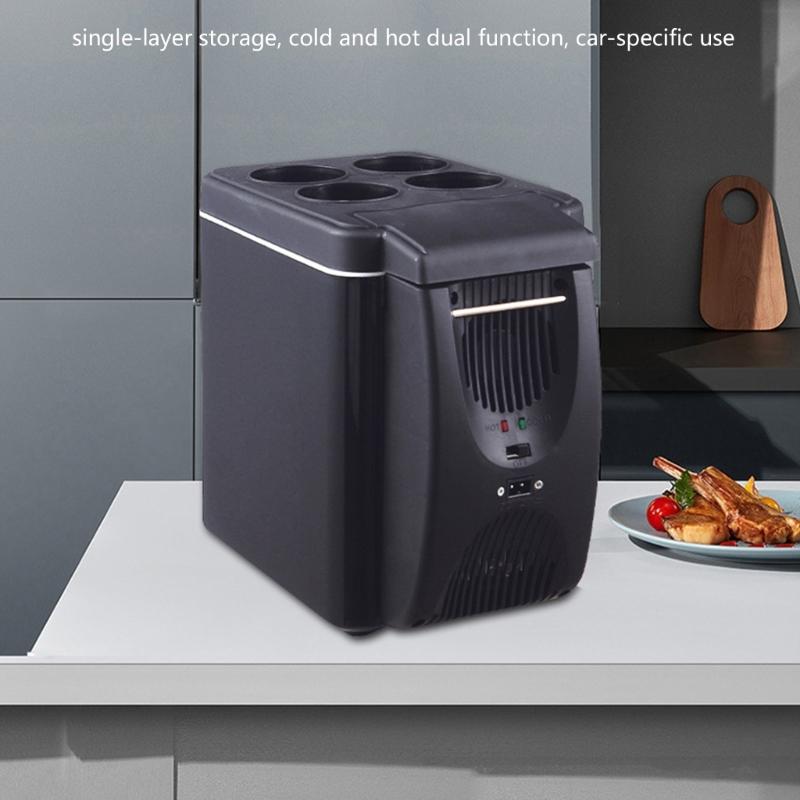 6L Travel Car Refrigerator Featuring Cooling And Heating Function Ideal For Camping And Road Trips