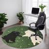 1pc Cats Friendship Office Round Area Rug, Under Office Chairs Bedroom Living Room Home Decor, Room Deco, Available In Various Sizes