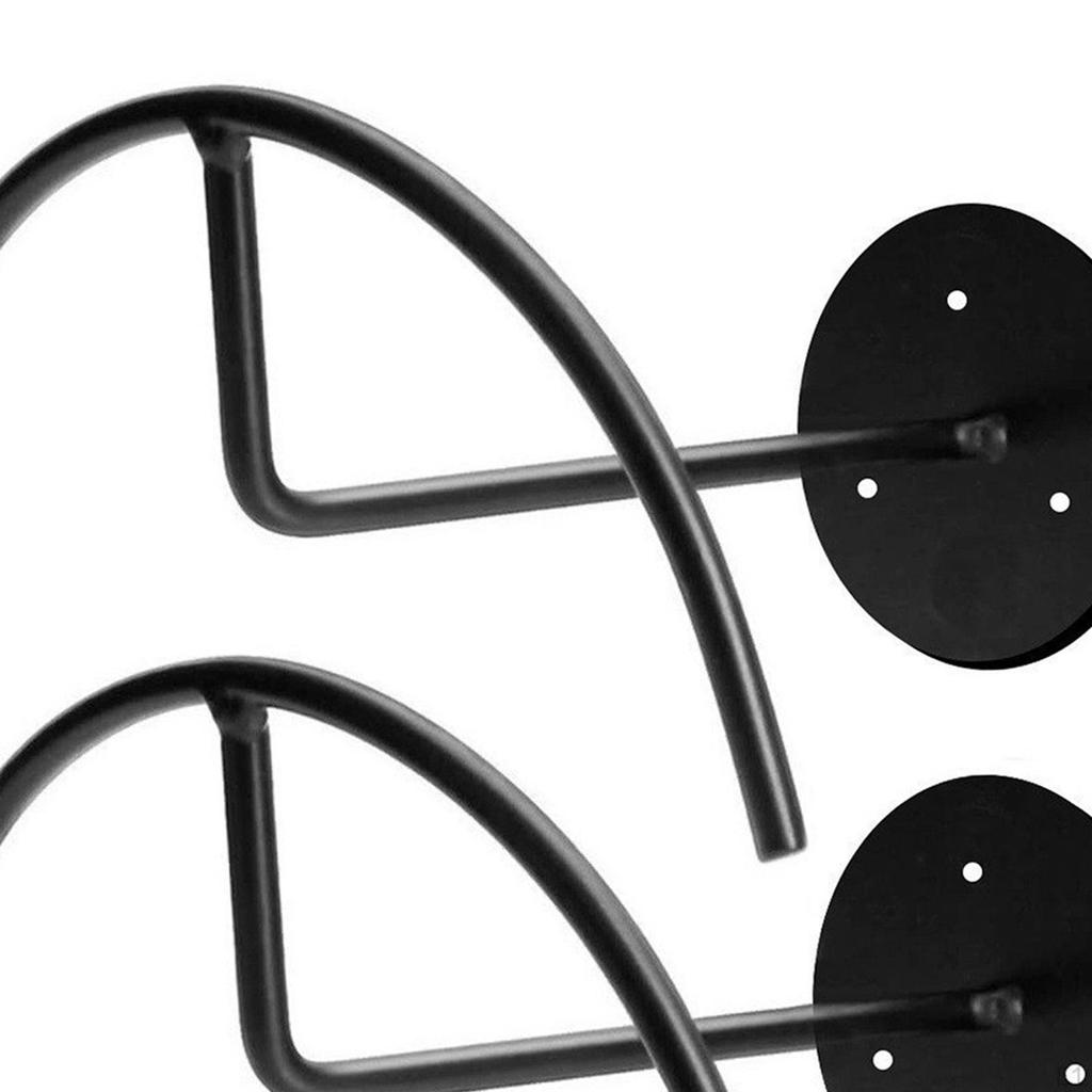 2x Hat Racks Baseball Organizer Wall Mount Multipurpose Modern Black Hanger Helmet for