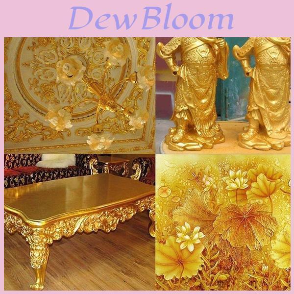 Exquisites Blattgold-Kunstdesign mit vergoldetem Rahmen für DIY-Dekorationsprojekte