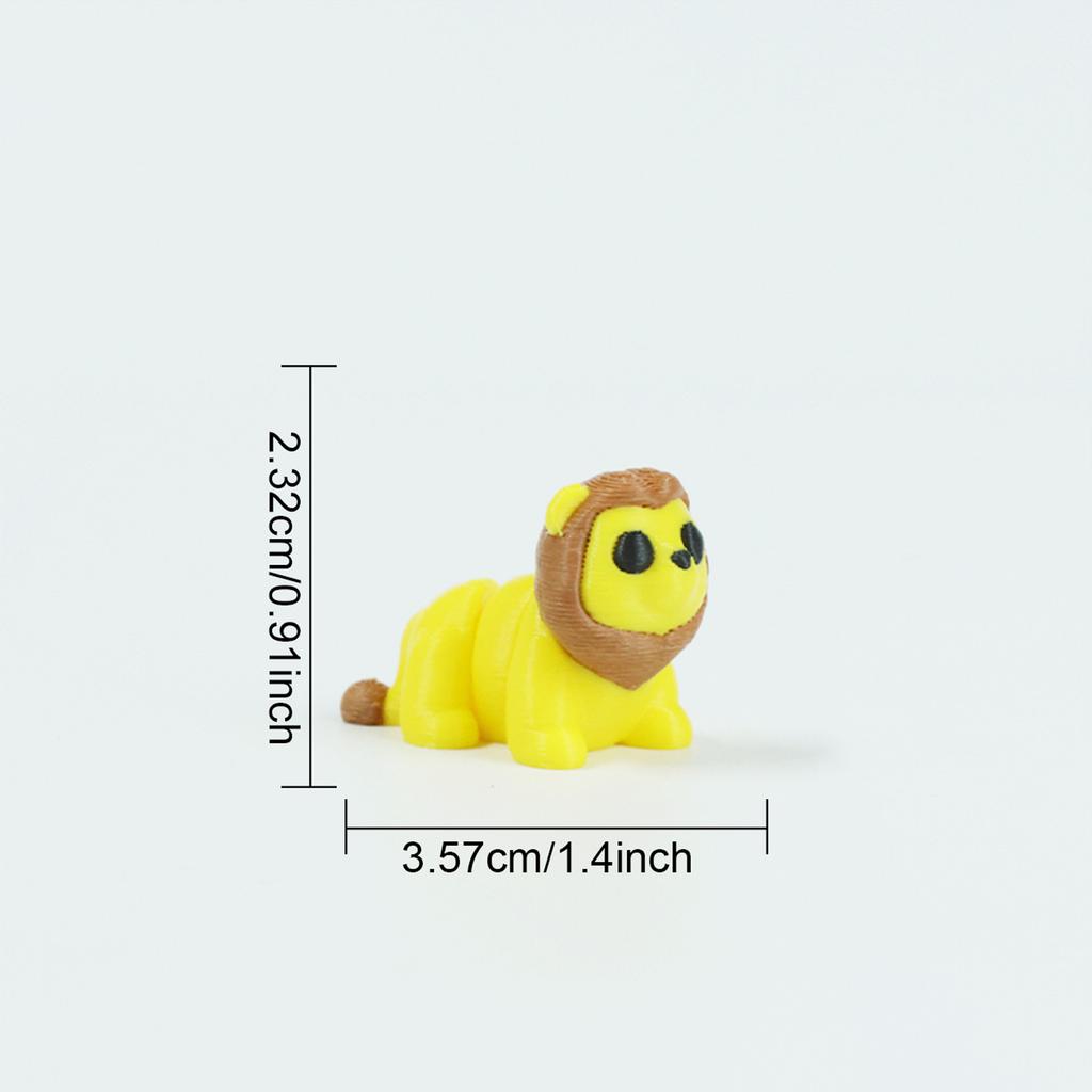 3D Printed Multi- Articulated Animal Toy Figure Creative Decor for Kids