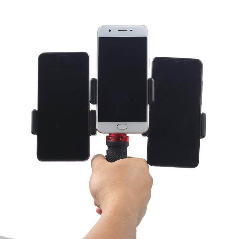 Dual Phone Stand for Live Streaming, Multi-Camera Photography & Videography - Handheld, Multifunctional Holder