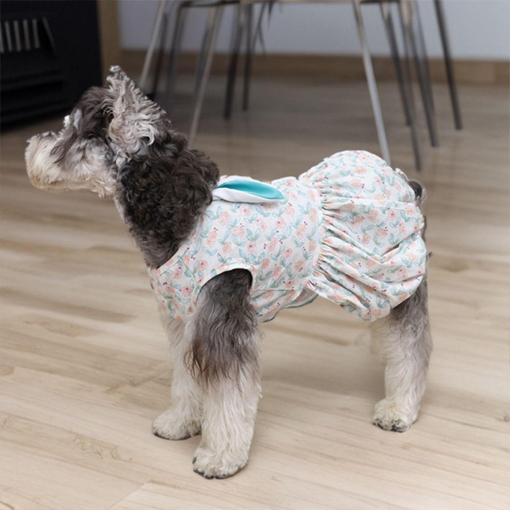 Washable Bunny Ears Dog Skirt Cute Dog Dress Practical Pet Princess Skirt Pet Supplies