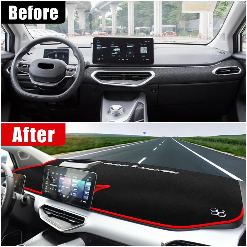 For Geely Geometry C 2020 2021 2022 2023 Car Dashboard Cover Avoid Light Mats Instrument Panel Non-slip Pad Carpets Accessories