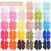 20/40Pcs Sweet Random Candy Color Bow Hair Clip Set for Baby Girls Cute Ribbon Hairpin Kids Headwear Kids Hair Accessories Gifts
