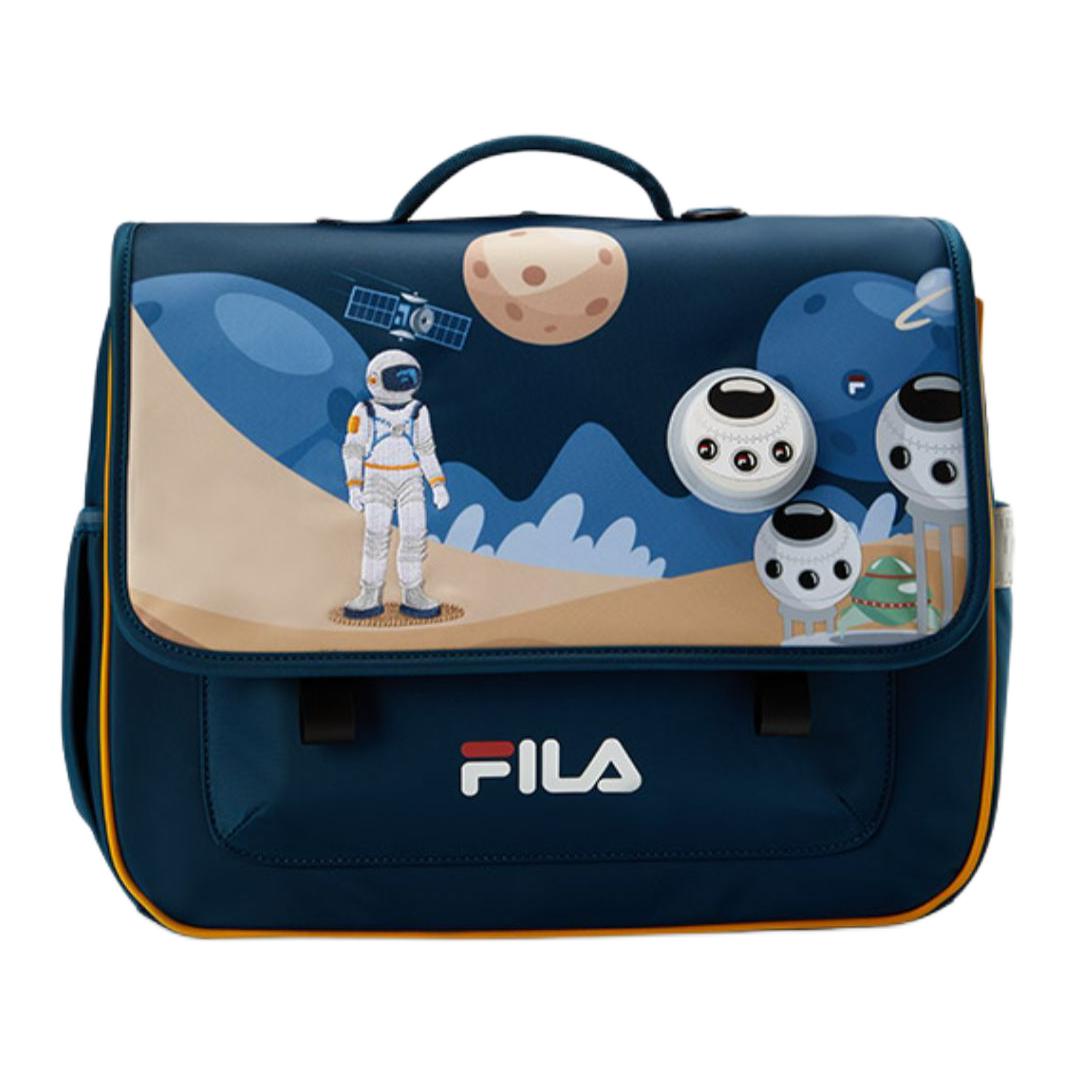 FILA Logo Flap Closure Nylon Backpack Unisex backpack Navy-Blue K17B411112-FDB Dark Teal