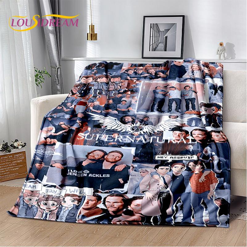 3D SPN Supernatural Sign Dean Sam Blanket,Soft Throw Blanket for Home Bedroom Bed Sofa Picnic Travel Office Cover Child Gift