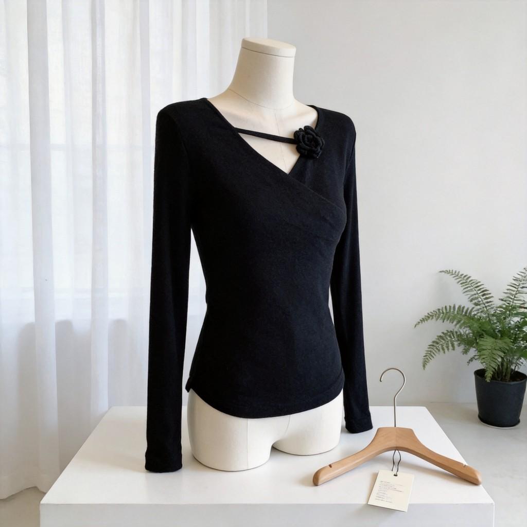 Casual Oversized T Shirt For Women With V Neck And Embroidery For Spring Travel And Yoga