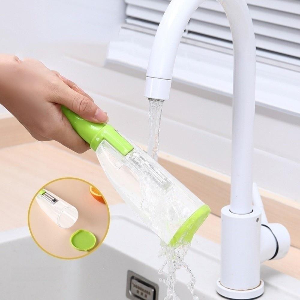 Easy Grip Vegetable Peeler Ergonomic Handle Peeling Tool Peeler with Organizer Food Prep