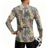 Men's Long Sleeve Cycling Jersey Breathable Quick Dry Half Zip Pullover Lightweight Athletic Top for Outdoor Sports