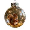 NEW Christmas Decoration Small Model Playful Animal Pendant Hanging Transparent Tree Xmas Christmas Ball Decoration Ball Y1K1