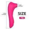 Clitoral Sucking Vibrator Waterproof Soft Powerful Vacuum Nipple Clit Multi-Speed Modes Private Relaxation Travel Portable Adult Intimate Sex Toy