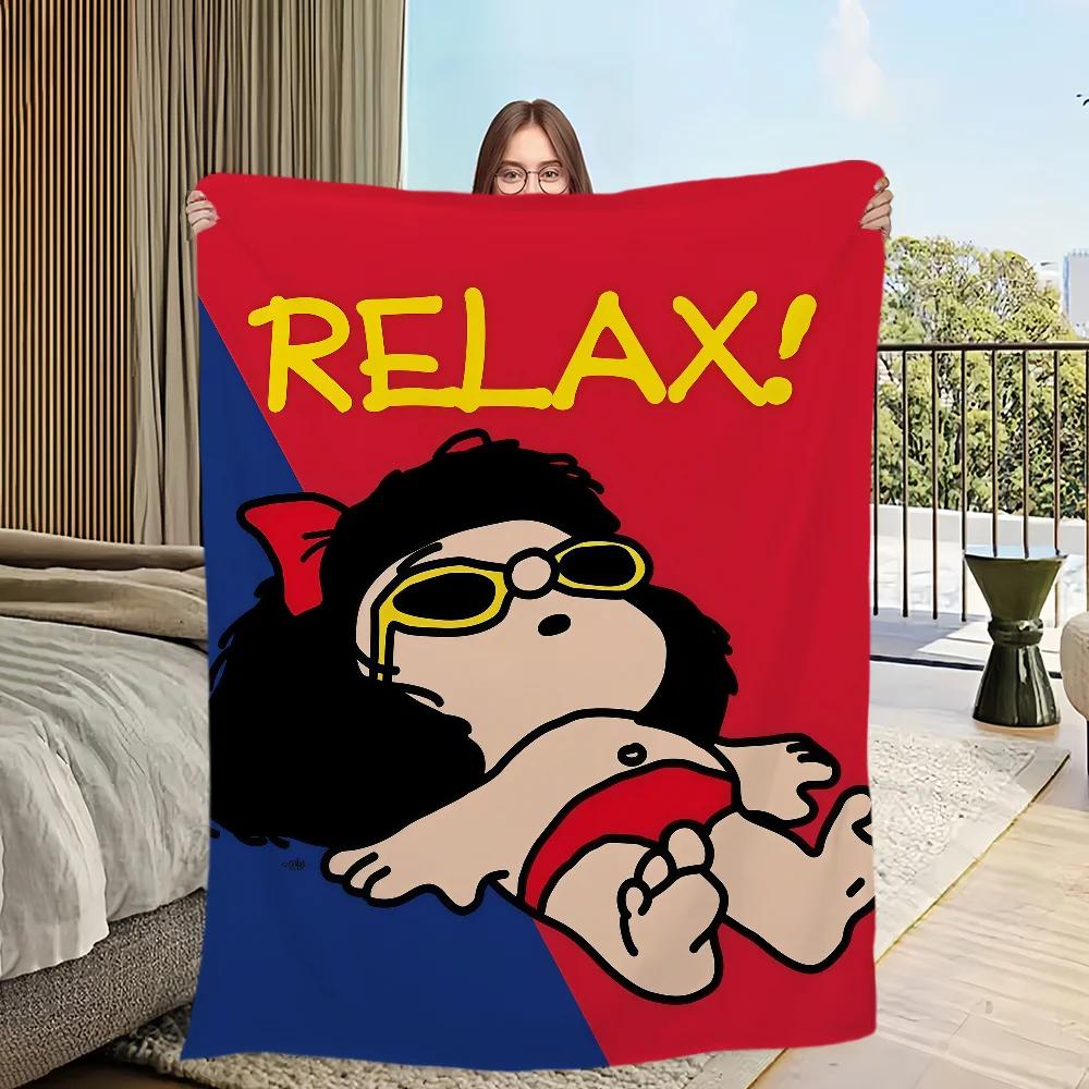 Warm Cozy Flannel Throw Blanket Soft Plush Cartoon Design for Living Room Sofa Bedroom Office Travel  Perfect Gift