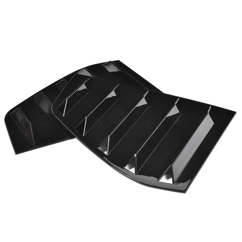 Pair of Side Vent Window Scoop Louver Trim Car Modification Fit for R Mk6 2009 2013Glossy Black