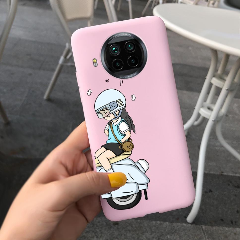 ForXiaomi Mi 10T Lite Case Cute Cartoon Cat Painted TPU Silicone Back Cover For Xiaomi Mi 10T Lite 5G 10Tlite Phone Case Funda