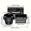 1Pc Car door side storage box, multifunctional hanging storage box with cup holder, durable plastic car accessories