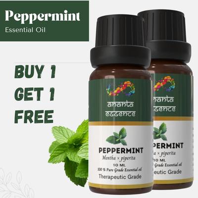 Compra 1 y Llévate 1 Gratis Aceite Esencial de Menta para Aromaterapia y Fragancia para el Hogar | Aceite Esencial para Difusor y Fabricación de Jabón