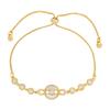 Adjustable Pull-out Bracelet Korean Fashion Design Moon Stylish Women's Chain Bangle Perfect Gift for 2026 Summer Accessories
