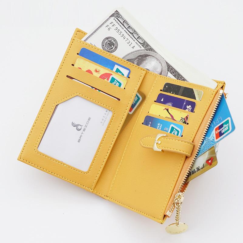 Chain Mini Women Wallet Zipper Short Purse Card Holder Coin Pocket Female Leather Wallet Carteira