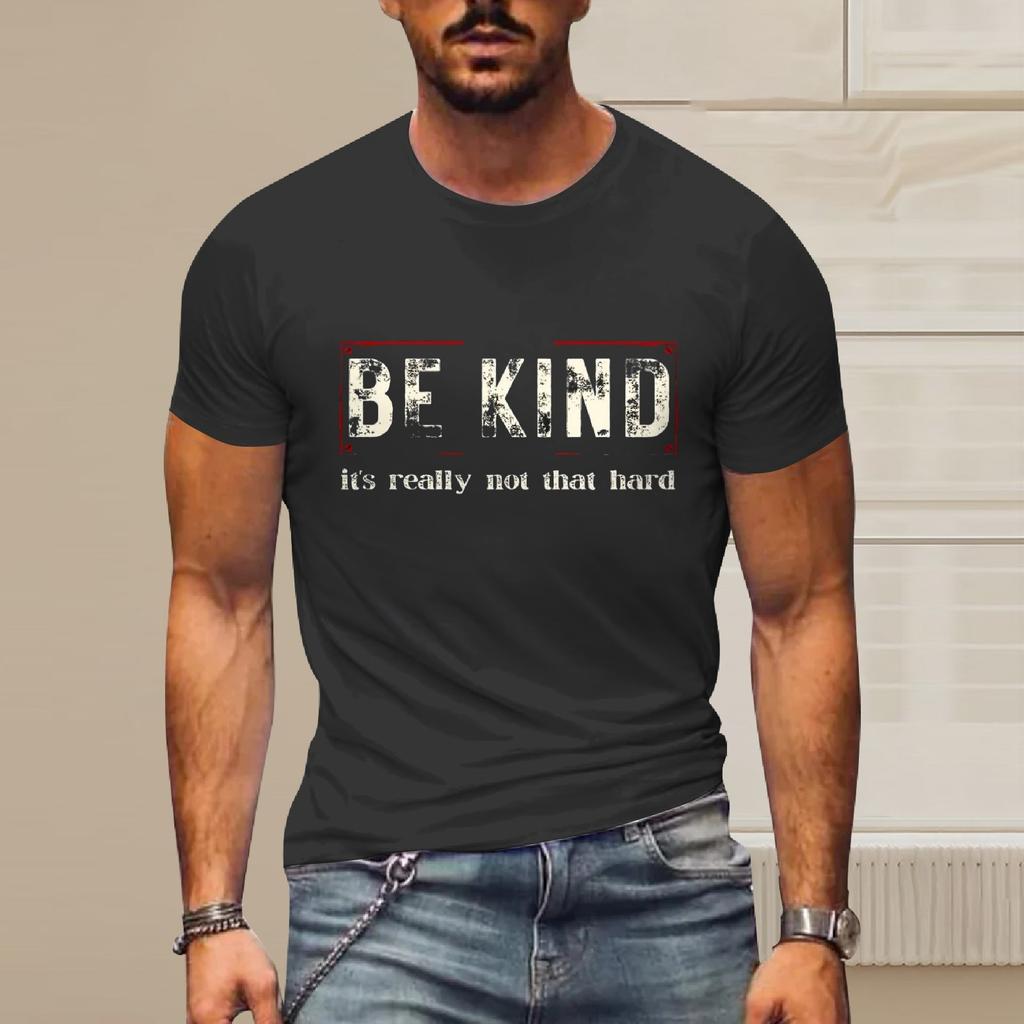 Herren T-Shirt Grafik Text Pool3D Druck Street Casual Kurzarm Bedruckte Kleidung Basic